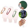 30/50/60ml Empty Portable Bottle With Carabiner Hook Outdoor Travel Hand Sanitizer Reusable Plastic Squeeze Bottles Storage Tool
