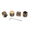 4Pcs Guitar Knob Metal Volume Tone Control Dome Flat Top Barrel Knob Musical Instrument Accessory