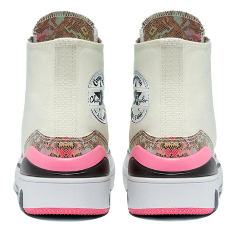 Archive Print CP X Converse CPX70 Archive Print Comfortable and Lightweight High-Top Canvas Shoes Women's Beige Pink