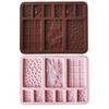 Yousheng Chocolate Mold 3D, силиконовая форма для выпечки кексов, безопасная для микроволновой печи, красивая форма для конфет, инструмент для выпечки
