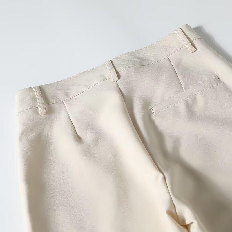 2025 Spring Women's High-Waisted Straight-Leg Pants - Versatile, Casual, and Elegant