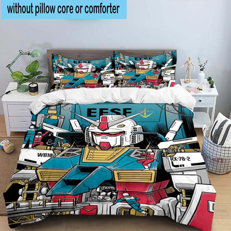 3PCS Mecha Armor Robotic Design 3pcs Bedding,Including 3PCS Duvet Cover And 2pcs Pillowcases Perfect for Christmas,Ideal for Bedroom, Dormitory