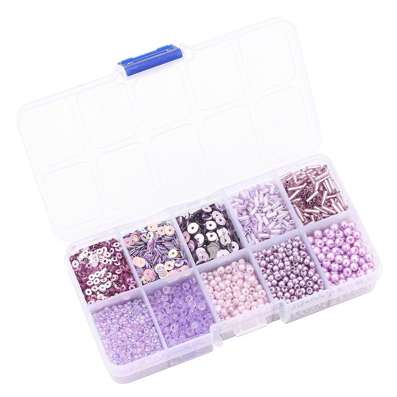 Коробка на 8/10/12/15 ячеек: Бисер, Пайетки, Искусственный Жемчуг для DIY Ожерелий и Цепочек для Телефона