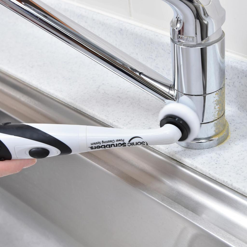 Sonic Scrubber Super Sonic Scrubber Электрическая чистящая щетка Насадка Повтор 8000 об/мин и Набор, Высокоскоростная