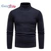 11 Colors Men's Autumn and Winter Turtleneck Plus Velvet Thickened Round Neck Knitted Sweater