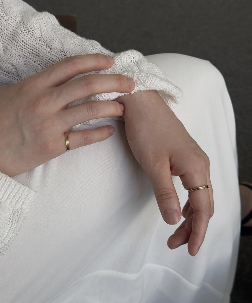 Faye 14K Moment Ring (2-Lines) (C Type)