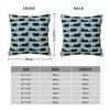 Black Cats Pillowcase Polyester Linen Velvet Printed Zip Decor Throw Pillow Case Car Cushion Cover
