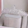 Sparkling Water Drop Crystal Tiara Wedding Hair Accessories Bride Headdress  Birthday Party