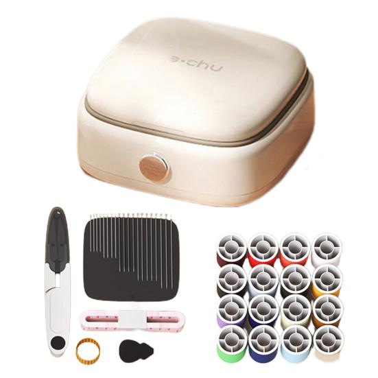 1 комплект магнитной швейной коробки с 20 иглами, 16 ножницами для ниток, наперстком для ленты