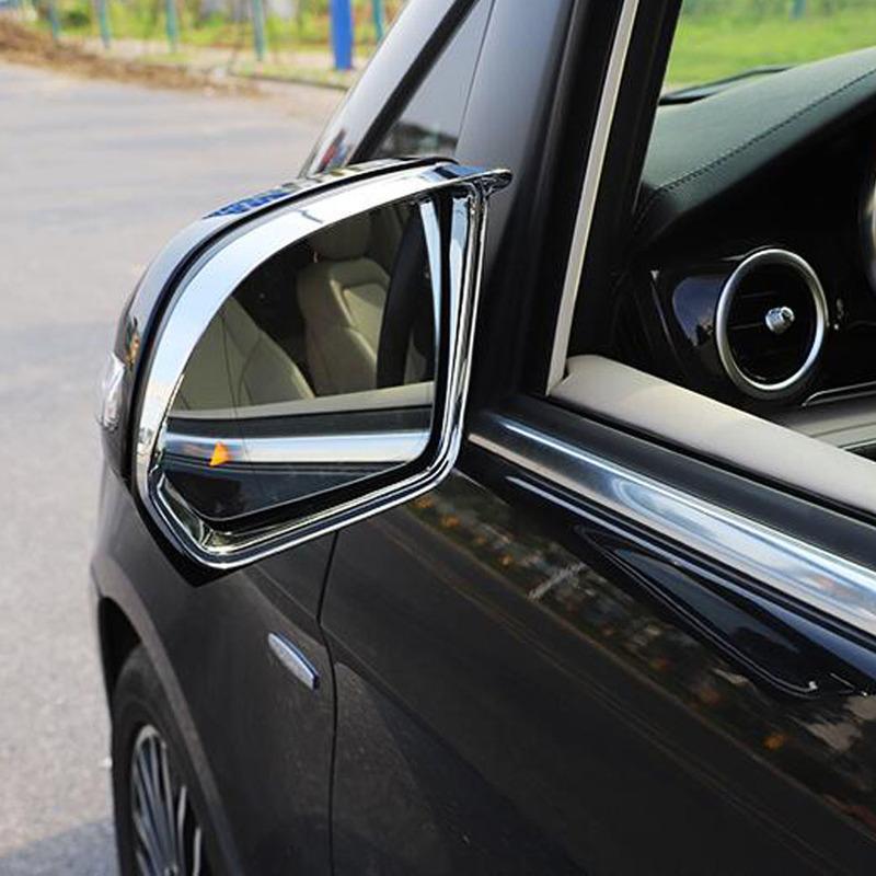 Car Rearview Mirror Rain Eyebrow Cover Trim Frame Exterior Accessories For Benz Vito W447 2016 2017 2018