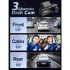 3 Channel WIFI Dash Cam HD 1080P Car Dvr Interior Vehicle Three Way Camera Mini DVRs Recorder Video Registrator Dashcam Camcord