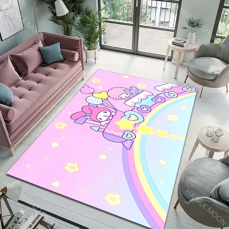 15 Размеров Японский Ковер My Melody для Гостиной Детской Спальни Коврик Под Диван Придверный Коврик Напольный Ковер Домашний Декор Противоскользящий Коврик