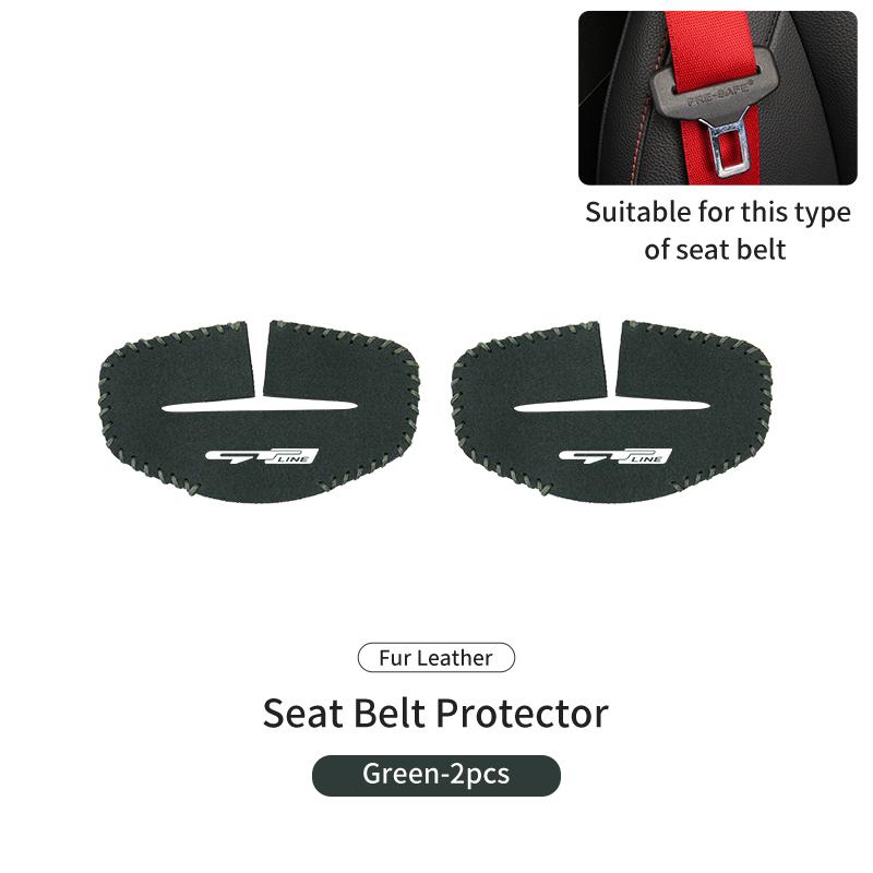 2PCS Car Seat Belt Anti Scratch Buckle Protector Cover Accessories For KIA gt gtline Xline ceed Forte RIO STINGER Seltos K3 K4 HP4