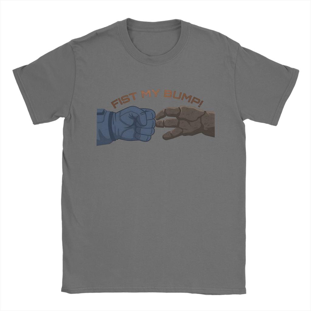 Funny Project Hail Mary Rocky  Ryland Fist Bump TShirts Unisex Crew Neck 100 Cotton T Shirts  Short Sleeve Tee Shirt Gift