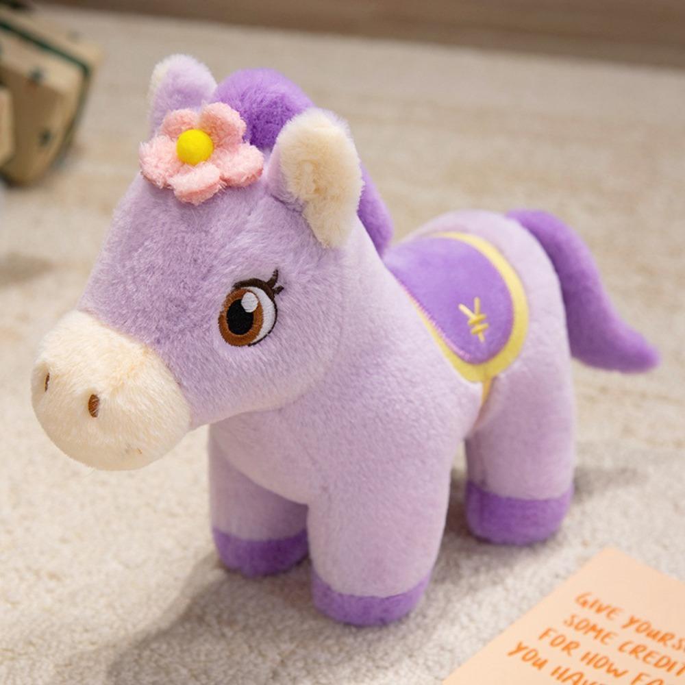 Cute Little Horse Pony Plush Toys Cozy Stuffed Cartoon Dollar Pony Blessing Occasion