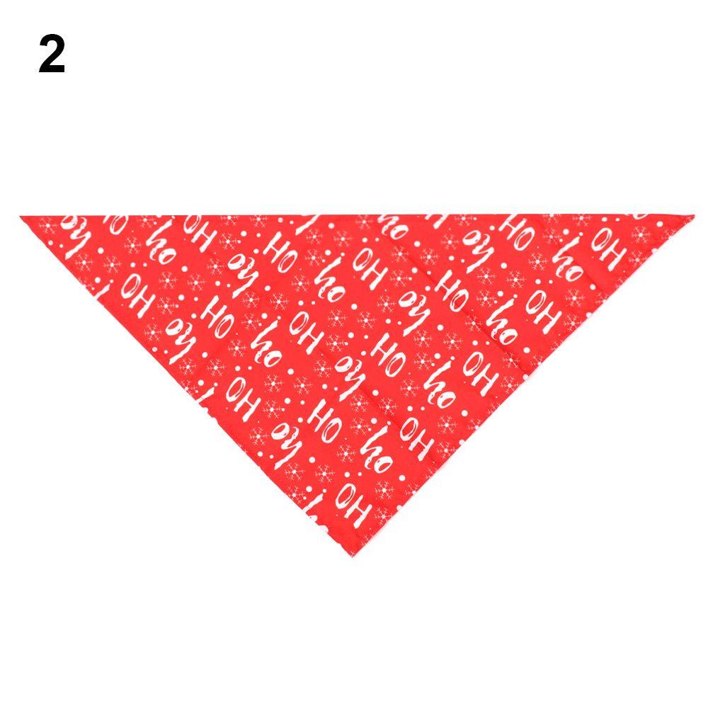 Santa Claus Pet Costume Accessories Printing Bibs Pet Bandana Collar Triangle Scarf Dog Cat