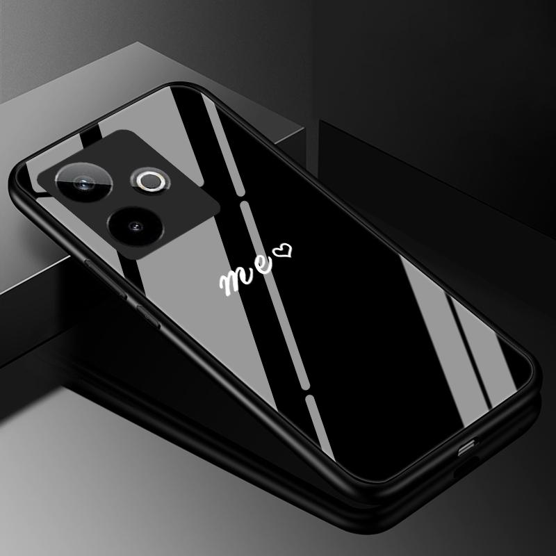 Чехол для телефона из закаленного стекла для Realme GT 7 Роскошная жесткая задняя крышка-бампер для Realme GT7 5G Realme Neo7 Neo 7 SE Capa Мягкий бампер