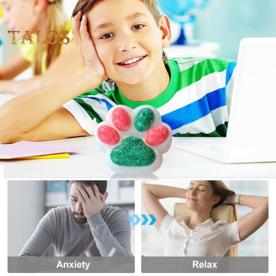 Игрушка для снятия стресса с кошки, игрушка для снятия беспокойства, ущипывания кошачьей лапой, сенсорная игрушка для детей, подростков и взрослых, мягкий мячик для снятия стресса, игрушка-лапка животного