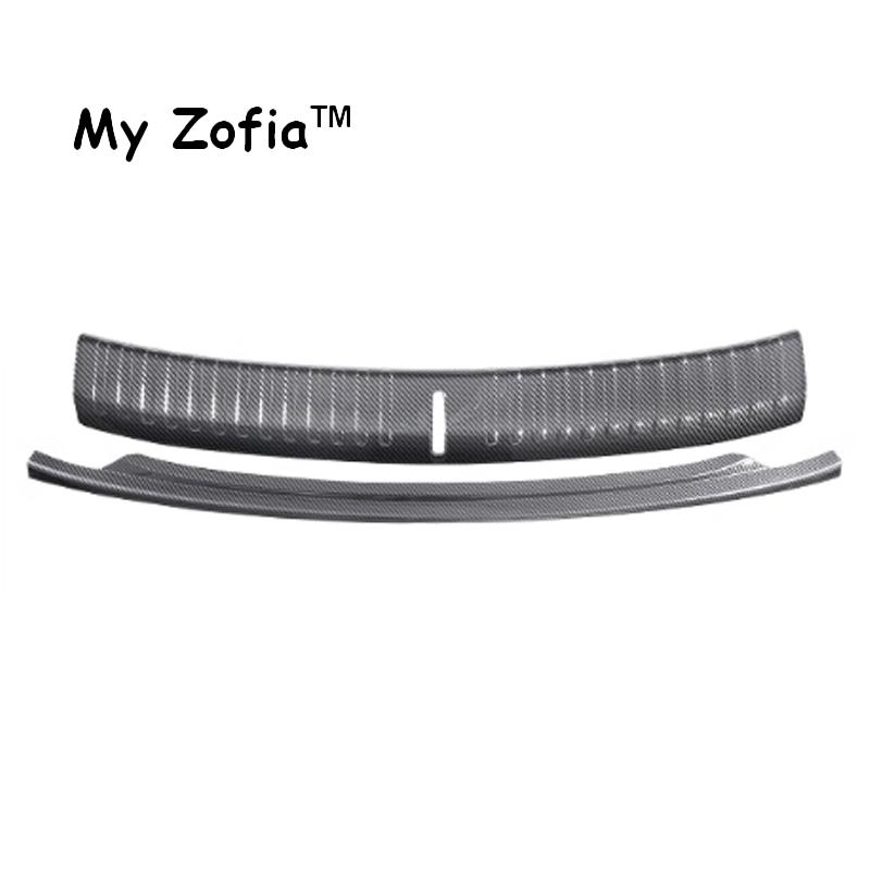 AQ2 For BYD TANG EV TANG 2024 2025 2026 Car Carbon Fiber ABS Rear Bumper Door Sill Plate Stickers Protector Cover Trim Accessories