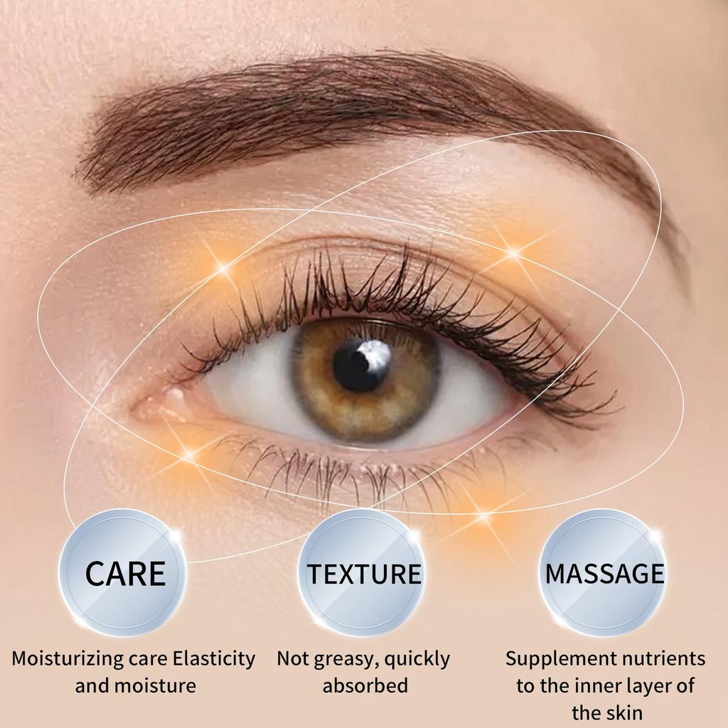 Пептидный массажный крем для кожи вокруг глаз осветляет темные мешки под глазами, увлажняет и подтягивает кожу вокруг глаз.