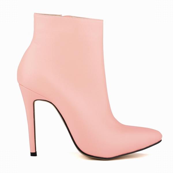 Женские короткие сапоги, сексуальные, с острым носком, с боковой молнией, на очень высоком каблуке, туфли-лодочки 2024, женская обувь для вечеринок, Botas De Mujer, большие размеры 35-42