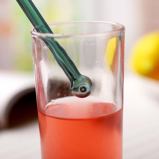 8 шт., трубочки из боросиликатного стекла, многоразовые соломинки для смузи, легко чистящиеся цветные стеклянные трубочки для питья для молочного коктейля