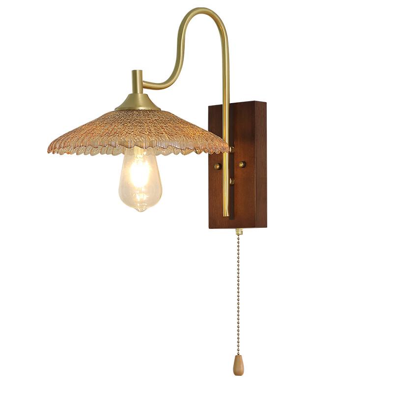 Ретро настенный светильник с выключателем-шнурком