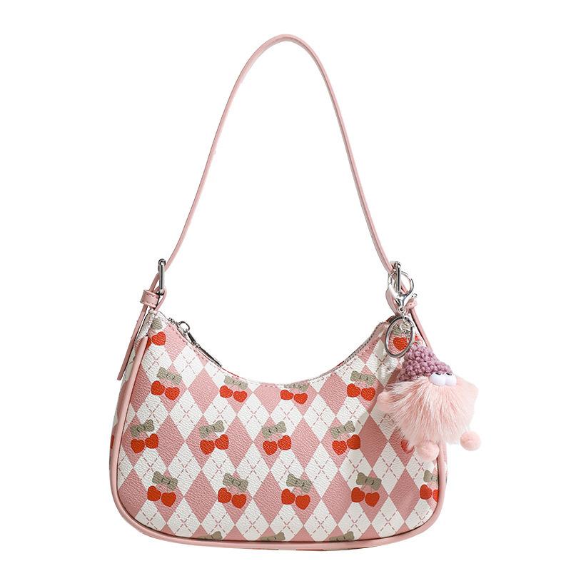 Симпатичная сумка-подмышка вишневого цвета Niche Design, сумка для путешествий на плечо в подарок на день рождения