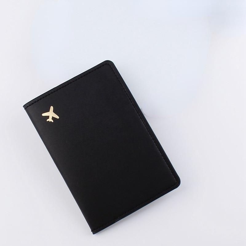 PU Leather Passport Cover Case Holder with ID Credit Card Slot Card Document Pocket Wallet for Travel Passport Sleeve