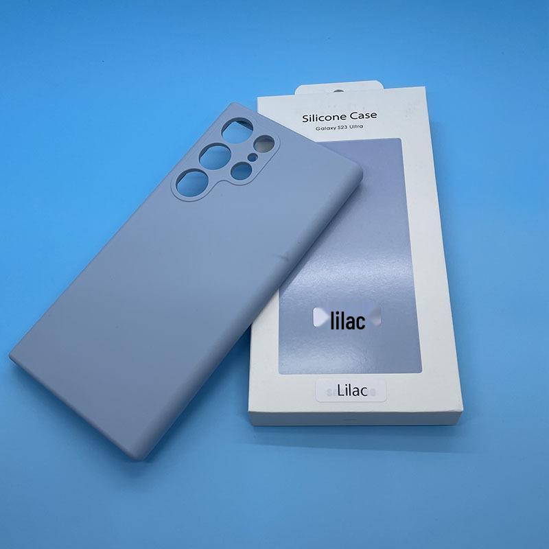 Чехол для телефона Samsung S25Ultra из жидкого силикона с полным покрытием - Защитный чехол S23 с ощущением кожи