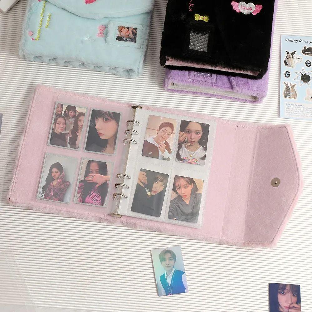Plush Kpop Idol Photo Cards Collect Binder Stationery Supplies Fashion Album Stationery Student