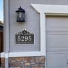 Адресная табличка большая резная - 12'' x 10'' Персонализированная табличка с номером дома, номер дома для дома