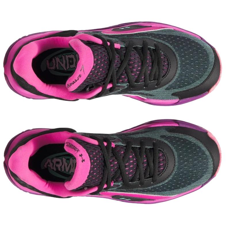 Under Armour Spawn 7 Black Andromeda Purple Мужские кроссовки Comet-Green 3028834-001