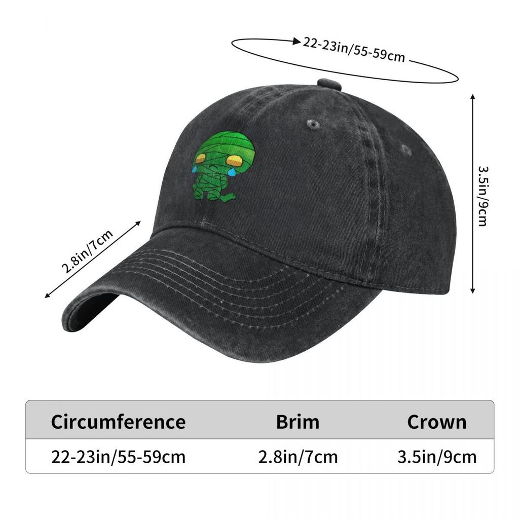 Amumu League Denim Baseball Cap Legends Game Hiking Fishing Trucker Hat Spring Breathable Unisex Unisex y2k Print Snapback Cap