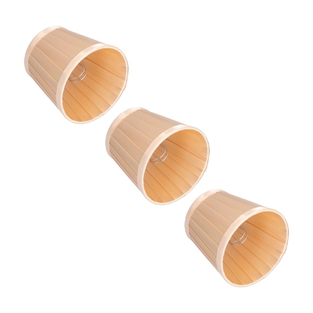 3PCS Cloth Lampshade E14 Clip On Fabric Lamp Cover for Chandelier Wall Lamp Office Home Decor