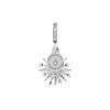 PAndora 793512c01 Sparkling Firework Double Pendant And Dangle Silver Charm