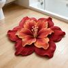 Плюшевый коврик с цветочным рисунком, 3D-эффект оптической иллюзии цветов, нескользящий, впитывающий воду, для ванной, спальни и гостиной.