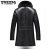 Fur One Men's Leather Coat Thickened In The Long Section Sheepskin Leather Coat Men's Fur