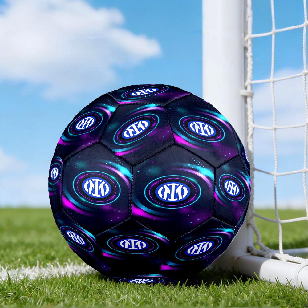 Mi-lan FC Emblem Printed Size 5 Soccer Balls, High-Quality, Anti-Slip, Protective Football, A Unique Gift , Birthdays, Christmas Gifts