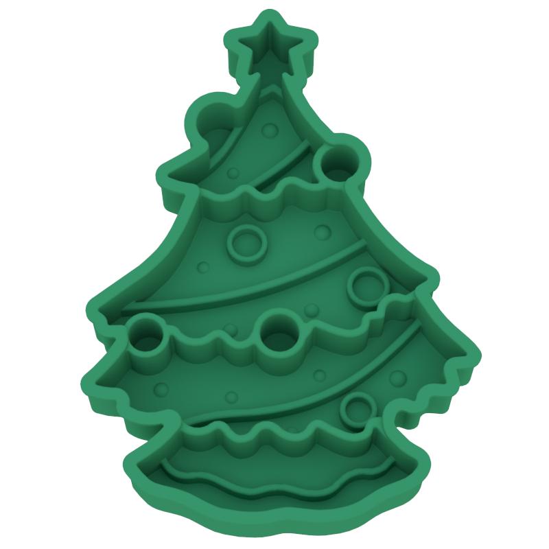 Christmas Theme Slow Feeder Dog Bowls Christmas Tree Pet Bowls Silicone Pet Food Feeders Dog Puzzle Lick Mat for Christmas
