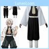 Изысканный костюм для косплея Demon Slayer Kimetsu No Yaiba Стол Ветра Санеми Шинадзугава из дышащей ткани