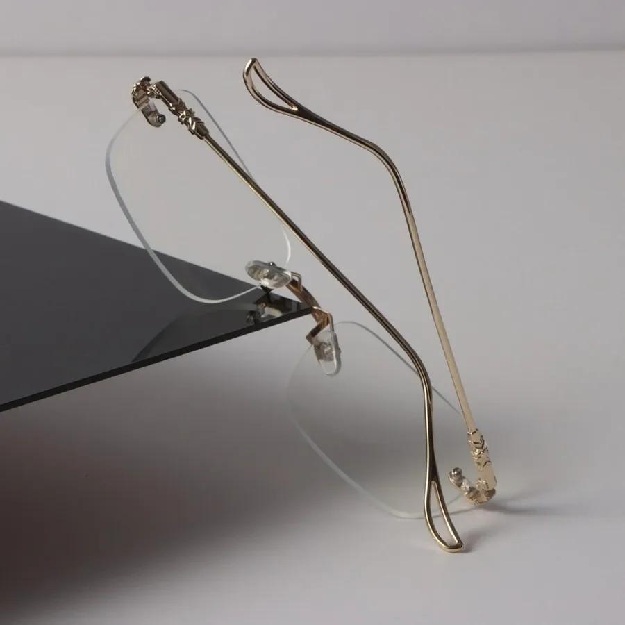 Minimalist Luxury Square Frame Glasses Clear Lens Eyewear for Women Men Cool Transparent Oculos