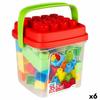 Construction Set Color Block Basic Bucket 35 Pieces (6 Units)