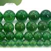 Высококачественные круглые бусины из зеленого агата для изготовления браслетов и других украшений своими руками.