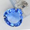 Lab Grown 110.4 Ct CERTIFIED Blue Topaz Pear Pendant A Grade Jewelry Gems AI-93-NS