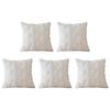 Christmas Tree Snowflake Throw Pillow Covers Soft Plush Pillowcase (White)