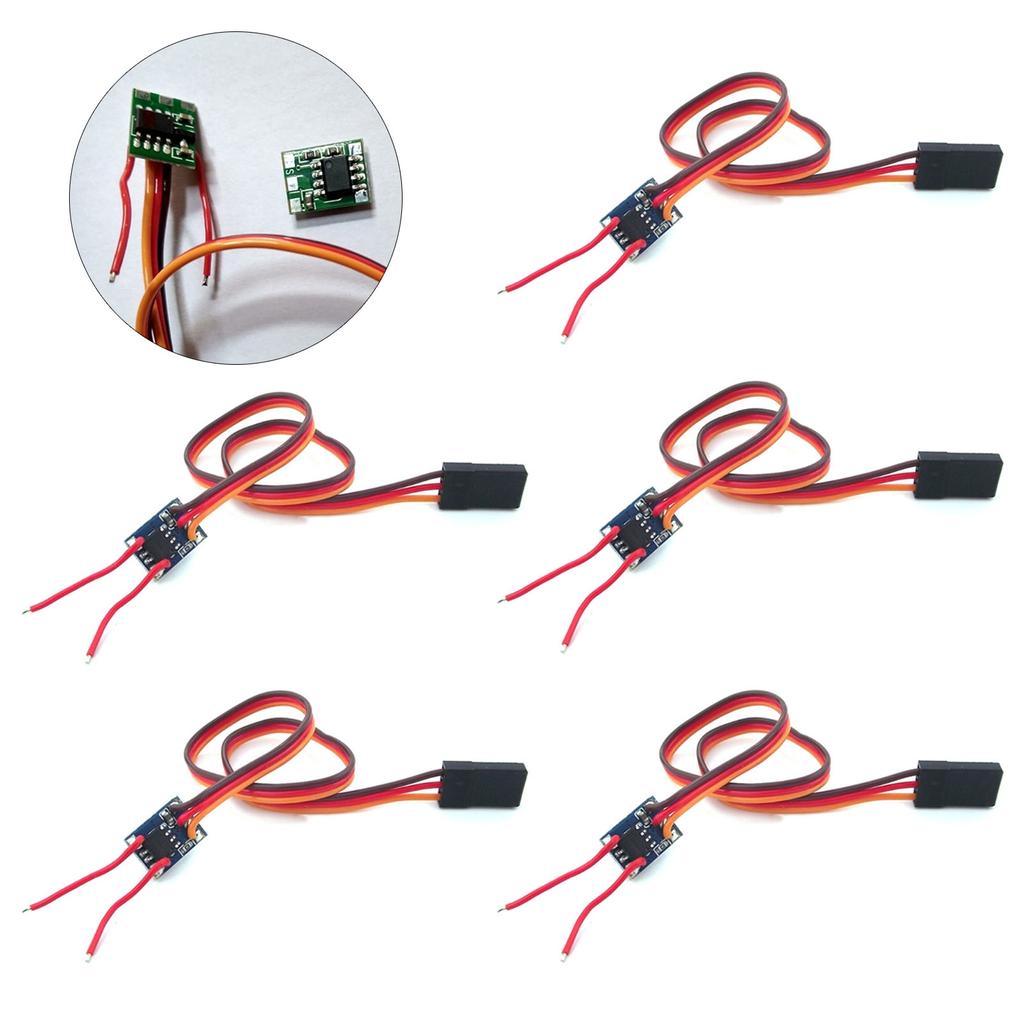 5шт. Щеточный ESC двухсторонний электронный регулятор скорости 5В/1А печатная плата пульт дистанционного управления для автомобиля/лодки/самолета аксессуары