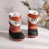 Cartoon Waterproof Snow Boots with Velvet Lining for Kids - Warm, Non-Slip, Unisex