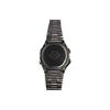 Casio Часы с кварцевым механизмом, стальным ремешком, унисекс, черный циферблат, A168WA-1W(Watch5--)