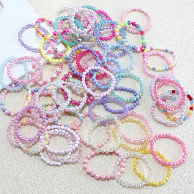 10-30Pcs Colorful Beads Bracelet Kids Girls Birthday Party Favors Baby Shower Wedding Guest Treat Gifts